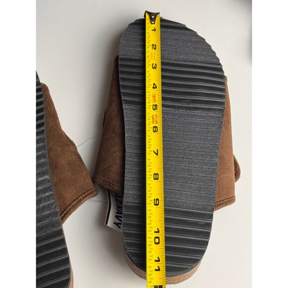 Old Navy Suede Double Secure Strap Cognac Men\'s Flat Sandals Sz 8-9 main image 9